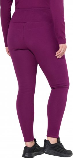 Ulla Popken Faux Fur Lined Stretch Leggings Pink Berry - Дамски Дънки & Панталони в Големи Размери – Plus Size - 