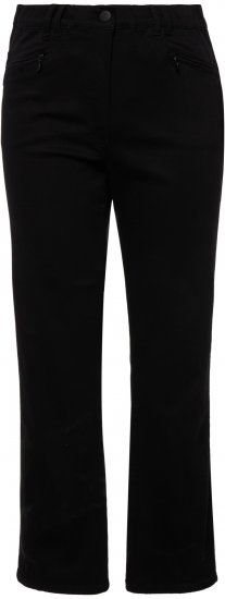 Ulla Popken Basic Mony Tapered Leg Stretch Pants Black - Дамски Дънки & Панталони в Големи Размери – Plus Size - 