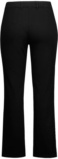 Ulla Popken Basic Mony Tapered Leg Stretch Pants Black - Дамски Дънки & Панталони в Големи Размери – Plus Size - 
