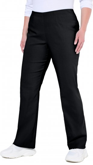 Ulla Popken Bengaline Elastic Waist Thermal Pants Black - Дамски Дънки & Панталони в Големи Размери – Plus Size - 