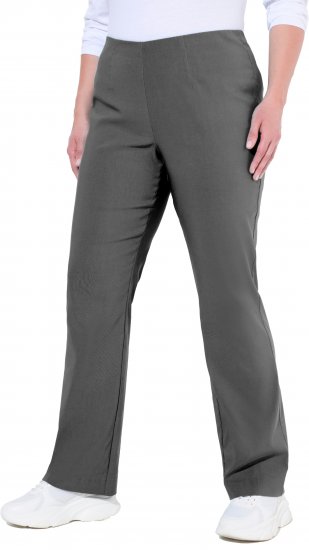 Ulla Popken Bengaline Elastic Waist Thermal Pants Graphite Grey - Дамски Дънки & Панталони в Големи Размери – Plus Size - 