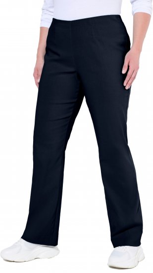 Ulla Popken Bengaline Elastic Waist Thermal Pants Navy - Дамски Дънки & Панталони в Големи Размери – Plus Size - 
