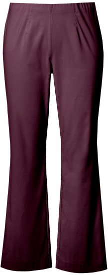 Ulla Popken Bengaline Elastic Waist Thermal Pants Aubergine - Дамски Дънки & Панталони в Големи Размери – Plus Size - 