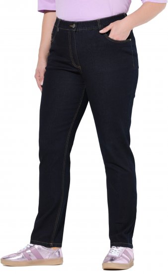 Ulla Popken Stretch Fit Jeans Dark Blue Denim - Дамски Дънки & Панталони в Големи Размери – Plus Size - 