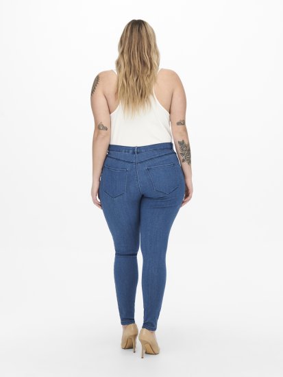 Only Carmakoma Thunder Life Skinny Fit Jeans Blue Denim - Дамски Дънки & Панталони в Големи Размери – Plus Size - 