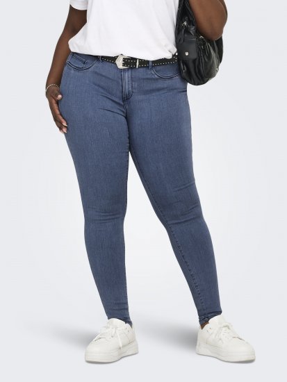 Only Carmakoma Thunder Life Skinny Fit Jeans Blue Denim - Дамски Дънки & Панталони в Големи Размери – Plus Size - 