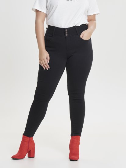 Only Carmakoma Anna Life Skinny Jeans Black - Дънки - 