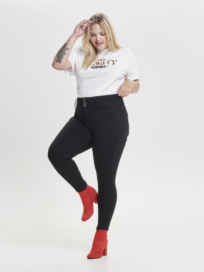 Only Carmakoma Anna Life Skinny Jeans Black - Дънки - 
