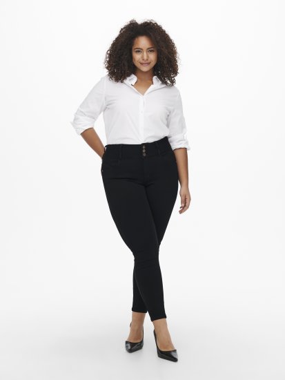 Only Carmakoma Anna Life Skinny Jeans Black - Дънки - 
