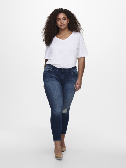Only Carmakoma Willy Skinny Fit Jeans Blue - Дънки - 
