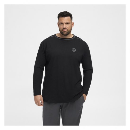 North Latitude Py Jersey O-Neck Long Sleeve Black - Тениски с дълъг ръкав - Тениски с дълъг ръкав големи размери