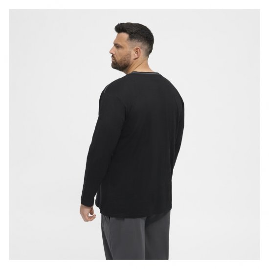 North Latitude Py Jersey O-Neck Long Sleeve Black - Тениски с дълъг ръкав - Тениски с дълъг ръкав големи размери