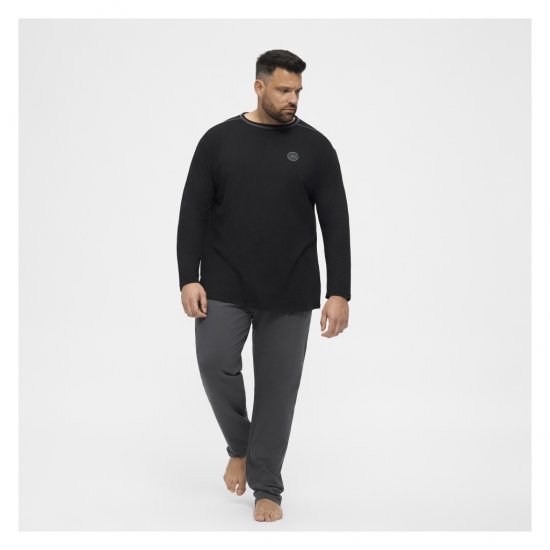North Latitude Py Jersey O-Neck Long Sleeve Black - Тениски с дълъг ръкав - Тениски с дълъг ръкав големи размери