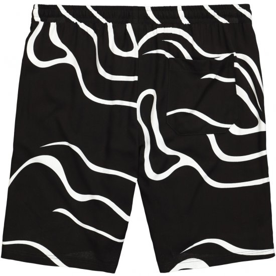 JP1880 Bermuda Shorts Soft Viscose All-over Print Black - Шорти - мъжки къси панталони големи размери
