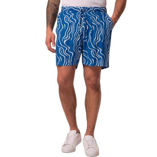 JP1880 Bermuda Shorts All-over Print Royal Blue - Шорти - мъжки къси панталони големи размери