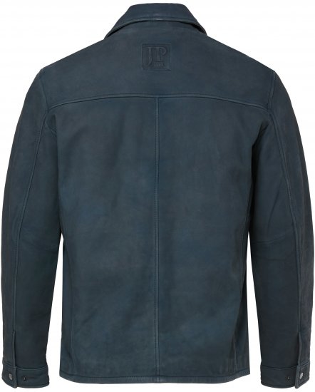 JP1880 Fine Lamb Leather Jacket Deep Sea Blue - Якета - мъжки якета големи размери