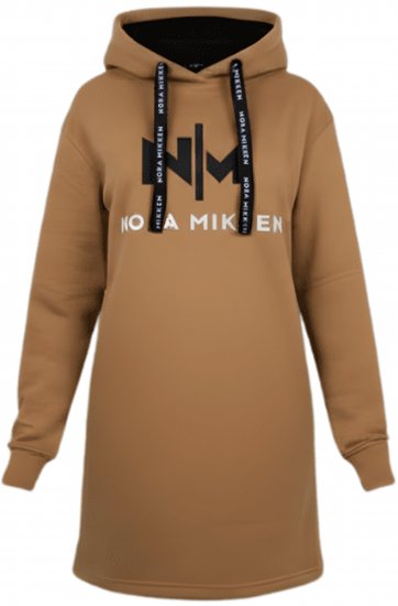 Nora Mikken KADRI Long Hoodie Camel - Суичъри & cуичъри с качулка - 