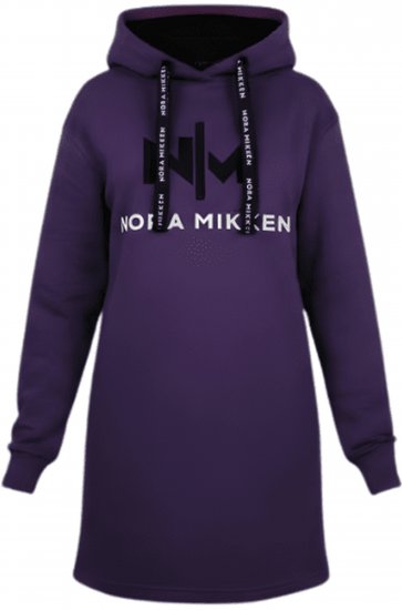 Nora Mikken KADRI Long Hoodie Purple - Суичъри & cуичъри с качулка - 
