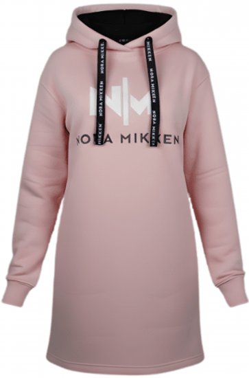 Nora Mikken KADRI WHITE Long Hoodie Pink - ДАМСКИ ДРЕХИ XS-XXL - 
