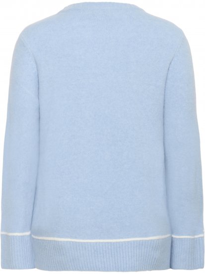 Kaffe Curve Jina Knit Pullover Powder Blue Melange - Плетени пуловери - 