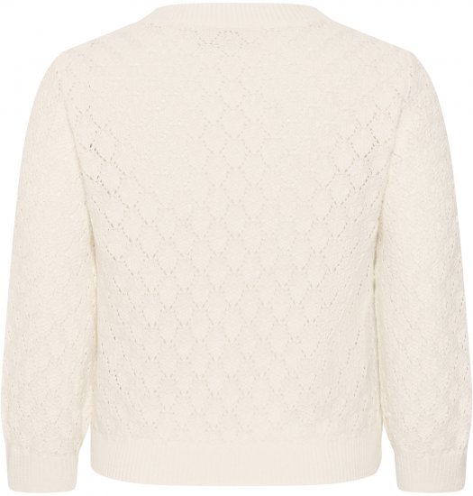 Kaffe Curve Kathrina Pullover White - Плетени пуловери - 