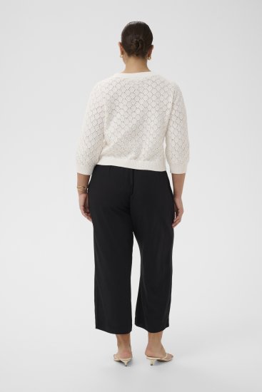 Kaffe Curve Kathrina Pullover White - Плетени пуловери - 