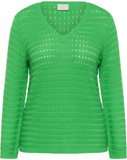 Kaffe Curve Metty Pullover Bright Green - Плетени пуловери - 