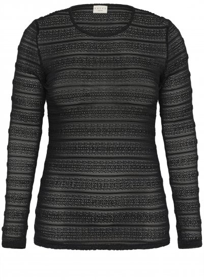 Kaffe Curve Hanna Lace Long Sleeve T-Shirt - Блузи с дълъг ръкав - 