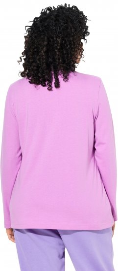 Ulla Popken Basic Long Sleeve Slim Fit Turtleneck Amethyst - Суичъри & cуичъри с качулка - 