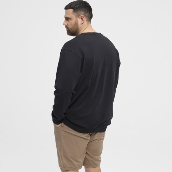 North Latitude Sweatshirt Black - Суичъри & cуичъри с качулка - мъжки суичъри големи размери