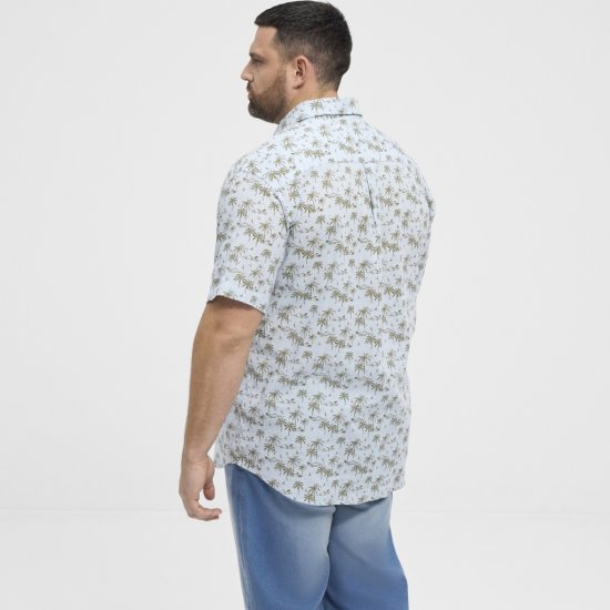 North Latitude Shirt Short Sleeve Light Blue - Ризи - мъжки ризи големи размери