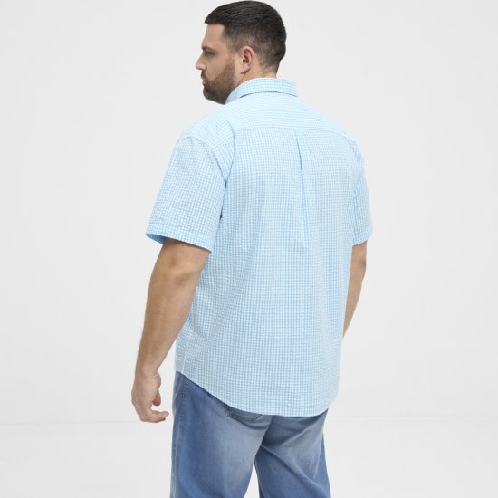 North Latitude Shirt Short Sleeve Turquoise - Ризи - мъжки ризи големи размери