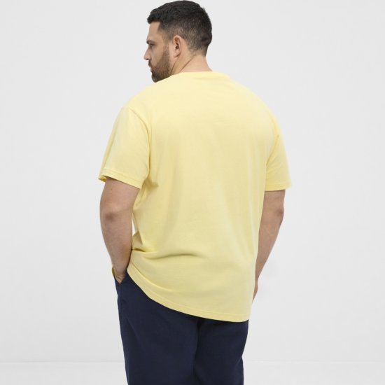 North Latitude T-Shirt Printed Short Sleeve Yellow - Тениски - мъжки тениски големи размери