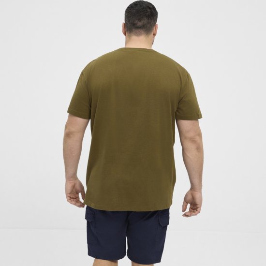 North Latitude T-Shirt Printed Short Sleeve Green - Тениски - мъжки тениски големи размери