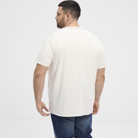 North Latitude T-Shirt Printed Short Sleeve White - Тениски - мъжки тениски големи размери