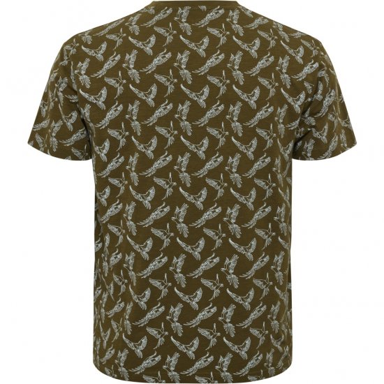 North Latitude T-shirt Allover Printed Green - Тениски - мъжки тениски големи размери