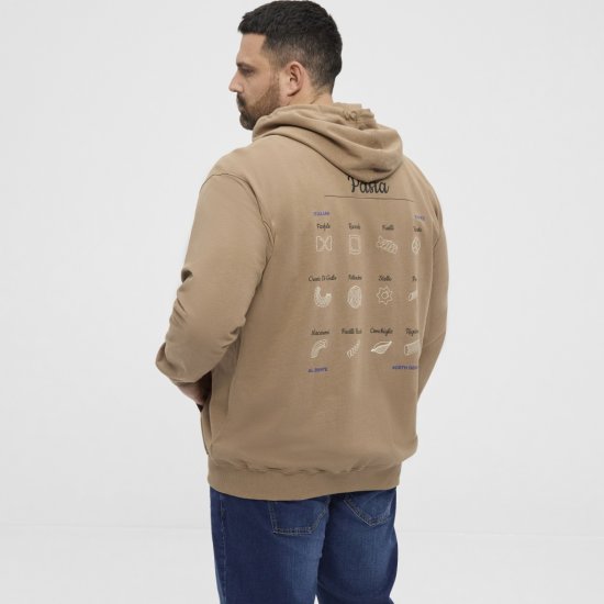 North Latitude Hoodie with Zipper Dark Sand TALL - TALL cуичъри - 