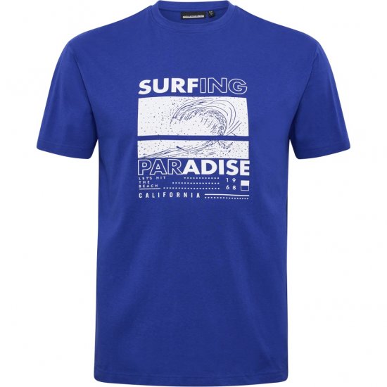 North Latitude T-Shirt Printed Blue - Тениски - мъжки тениски големи размери