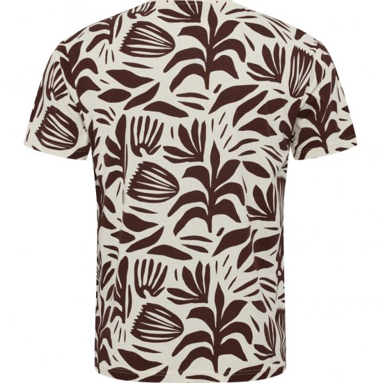 North Latitude T-Shirt Printed Allover Bordeaux - Тениски - мъжки тениски големи размери