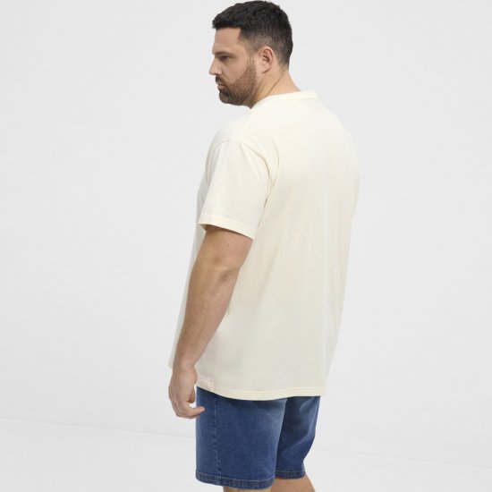 North Latitude T-Shirt Eggplant Off-White - Тениски - мъжки тениски големи размери