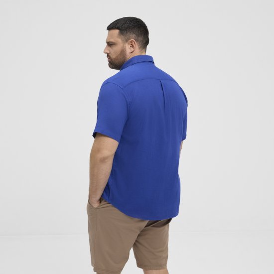 North Latitude Shirt Short Sleeve TALL Blue - МЪЖКО ОБЛЕКЛО MT-6XLT - дрехи за високи мъже