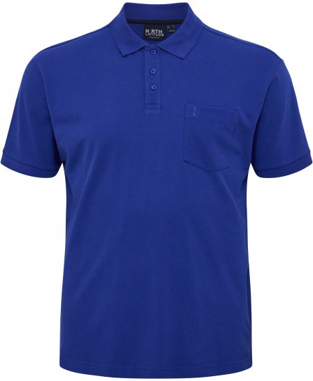 North Latitude Polo Pique Short Sleeve Cobalt Blue - Поло тениски - мъжки тениски с яка големи размери