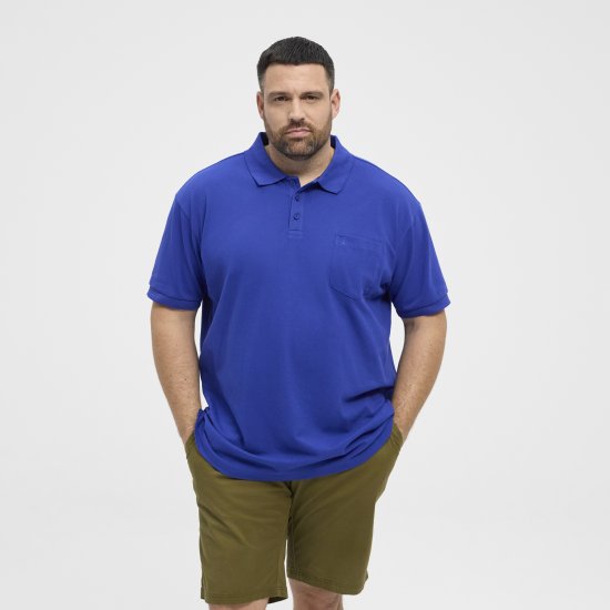 North Latitude Polo Pique Short Sleeve Cobalt Blue - Поло тениски - мъжки тениски с яка големи размери