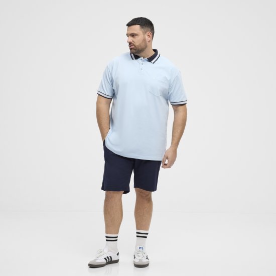 North Latitude Polo Pique Short Sleeve Light Blue - Поло тениски - мъжки тениски с яка големи размери