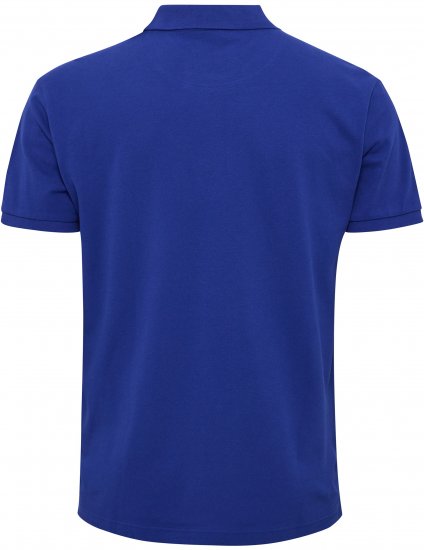 North Latitude Polo Pique Print Short Sleeve Cobalt Blue - Поло тениски - мъжки тениски с яка големи размери