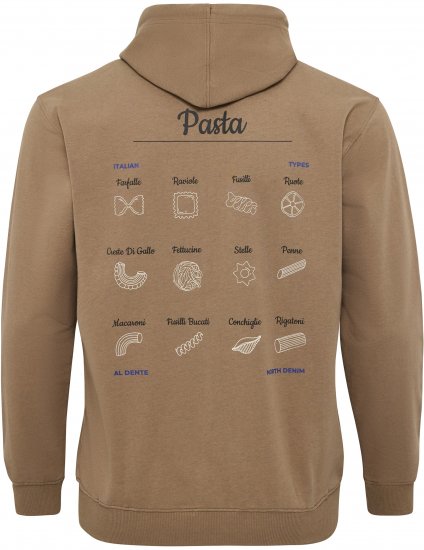North Latitude Hoodie with Zipper Dark Sand - Суичъри & cуичъри с качулка - мъжки суичъри големи размери