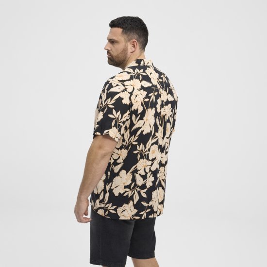 North Latitude Shirt Cuba Short Sleeve Navy - Ризи - мъжки ризи големи размери