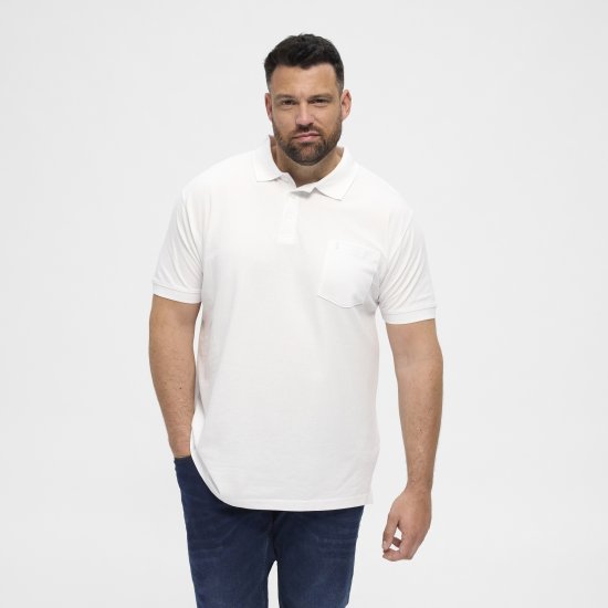 North Latitude Polo Short Sleeve White - Поло тениски - мъжки тениски с яка големи размери