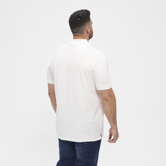North Latitude Polo Short Sleeve White - Поло тениски - мъжки тениски с яка големи размери
