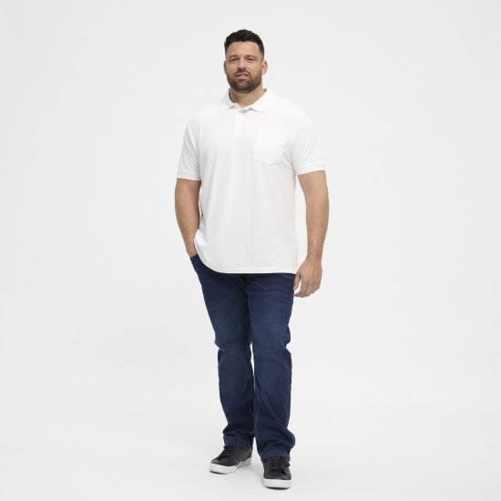 North Latitude Polo Short Sleeve White - Поло тениски - мъжки тениски с яка големи размери